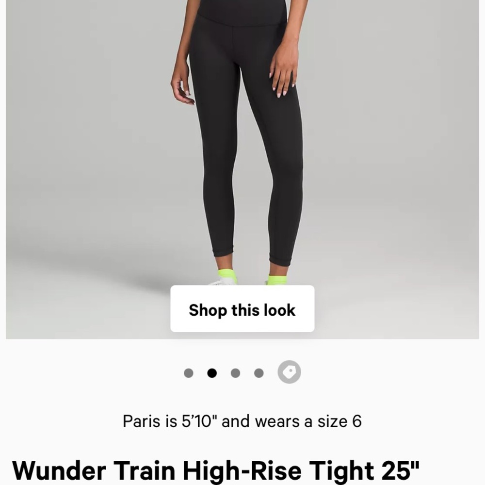 One Year Old Lululemon Wunder Under HR Tight 25 BLK 4